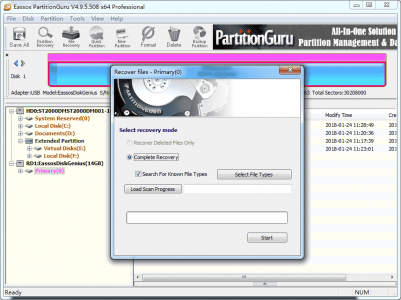 recover lost partition linux