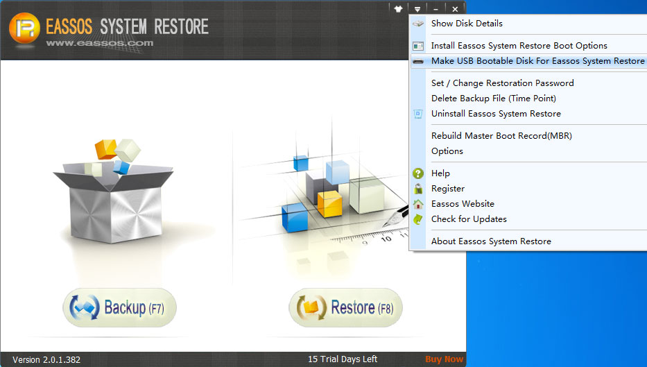 make bootable disk menu